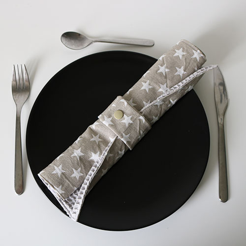 Sakood Nantes zero dechet - Serviette de table absorbante en tissu revalorisé