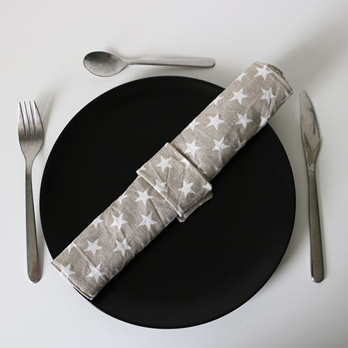 Sakood Nantes zero dechet - Serviette de table avec rond de serviette