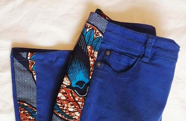 Blog Sakood spécialiste de l'upcycling - Tutoriel de couture agrandissement jeans